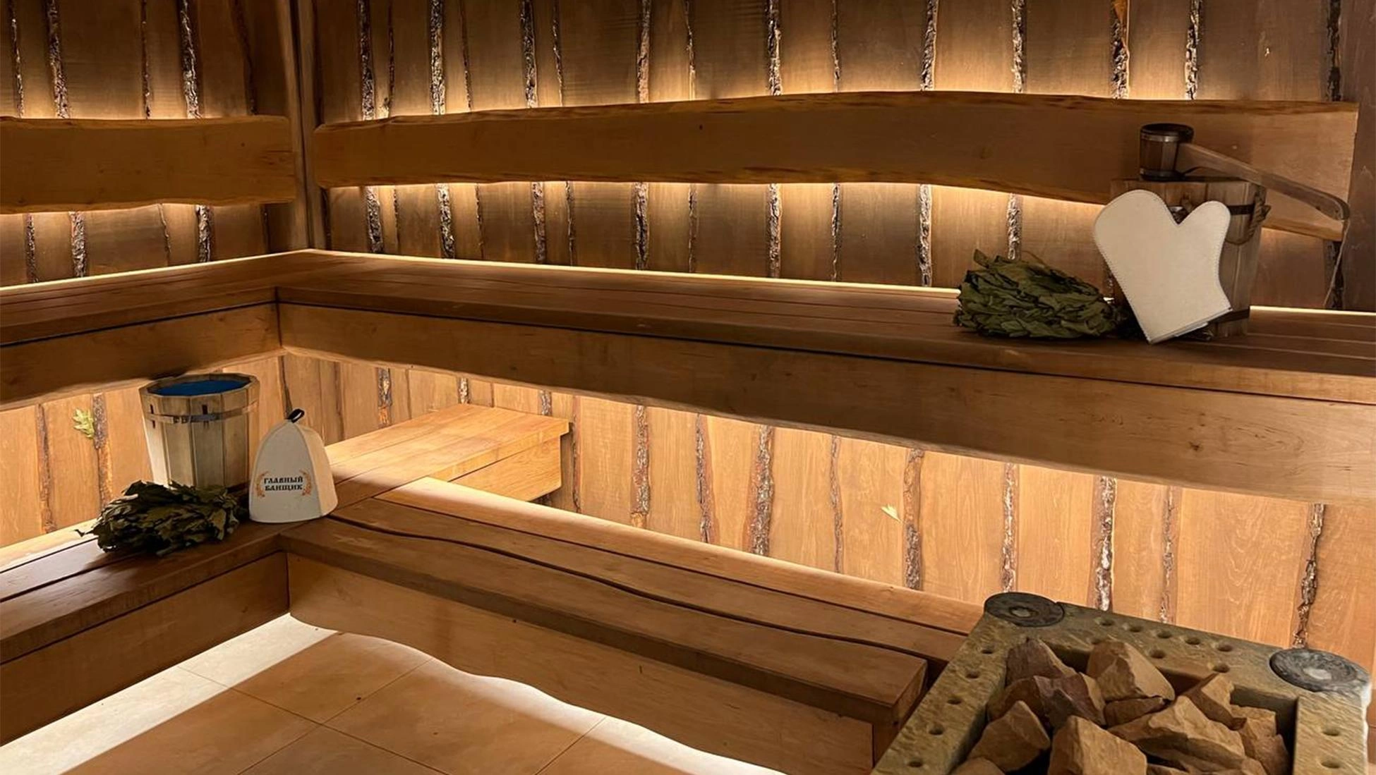 Белорусская баня с веником