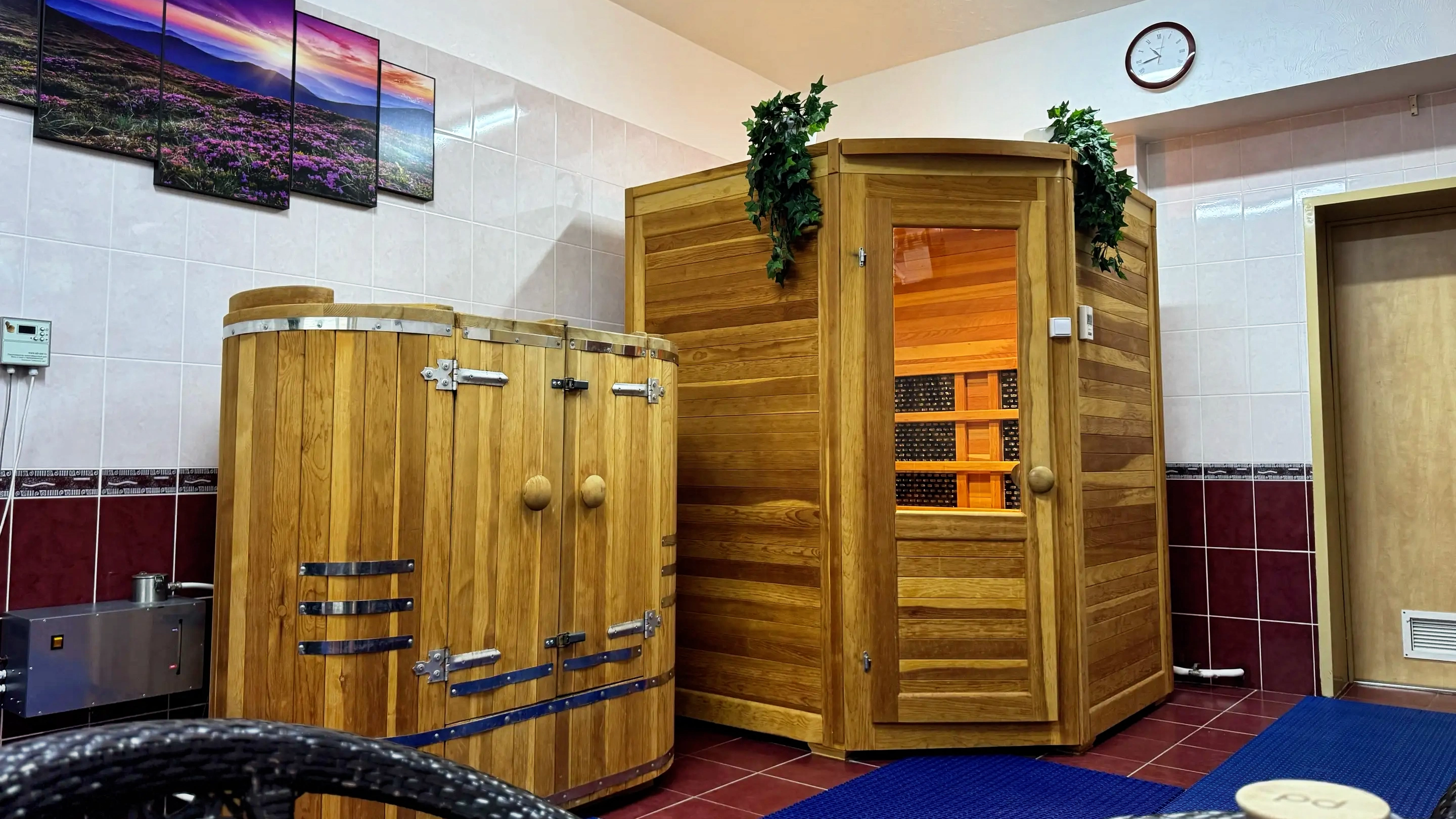 Приват-сауна (Кедровая бочка, Инфракрасная сауна, Джакузи, Обливное ведро)